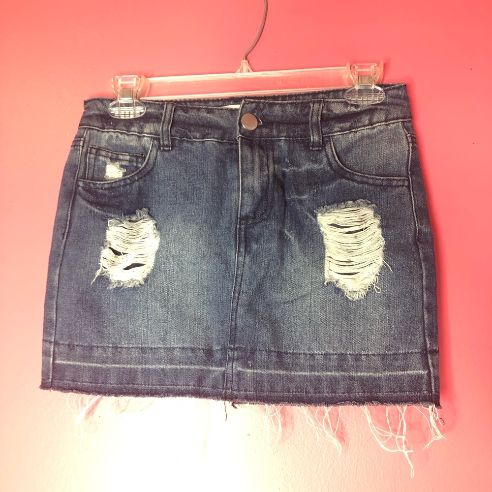 Refuge jean skirt